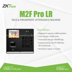 Zkteco M2F-LR Pro FACE + Finger + Card + PIN + bat
