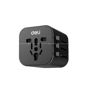DELI  ET765 TRAVEL ADAPTOR EU \UK \US \AU