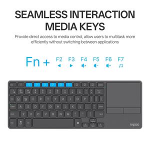 Rapoo Portable Wireless Touchpad Keyboard e900t