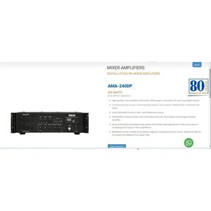Ahuja AMA-240DP USB Amplifier (325 Watts)
