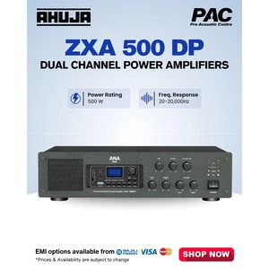 Ahuja ZXA 500 DP - 500W of dual-channel Amplifier