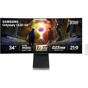 SAMSUNG  ODYSSEY OLED G8 G85SD 34"curved Monitor