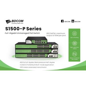 Bdcom S1500-16P2ES-H 2port Poe++ 2.5g sfp Switch