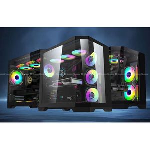 DarkFlash FT418 Pro WITH 7 ARGB Fans BLACK white