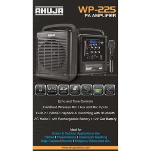 Ahuja Portable PA System WP-225 Speaker