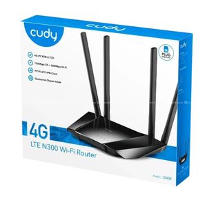 Cudy 4G LTE Cat 4 N300 Router LT400 Sim router