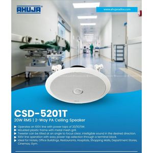 Ahuja Csd-5201t 20w Ceiling Speaker