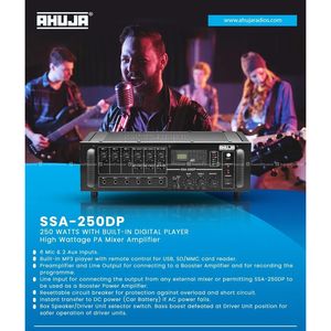 AHUJA PA MIXER AMPLIFIER SSA-250DP