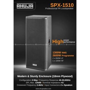 Ahuja SPX 1510 Outdoor Speaker (1300 W)