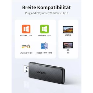 UGREEN CM492 50340  AC1300 Wireless Wi-Fi Adapter