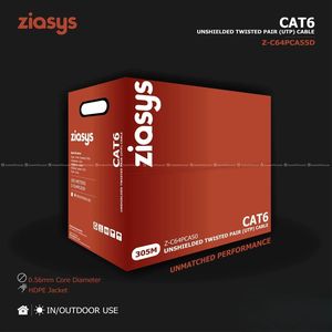 ZIASYS Z -C64PCA50 CAT6 NETWORKING CABLE (INDOOR )