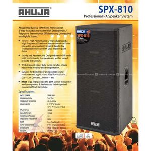 Ahuja SPX 1510 Outdoor Speaker (1300 W)